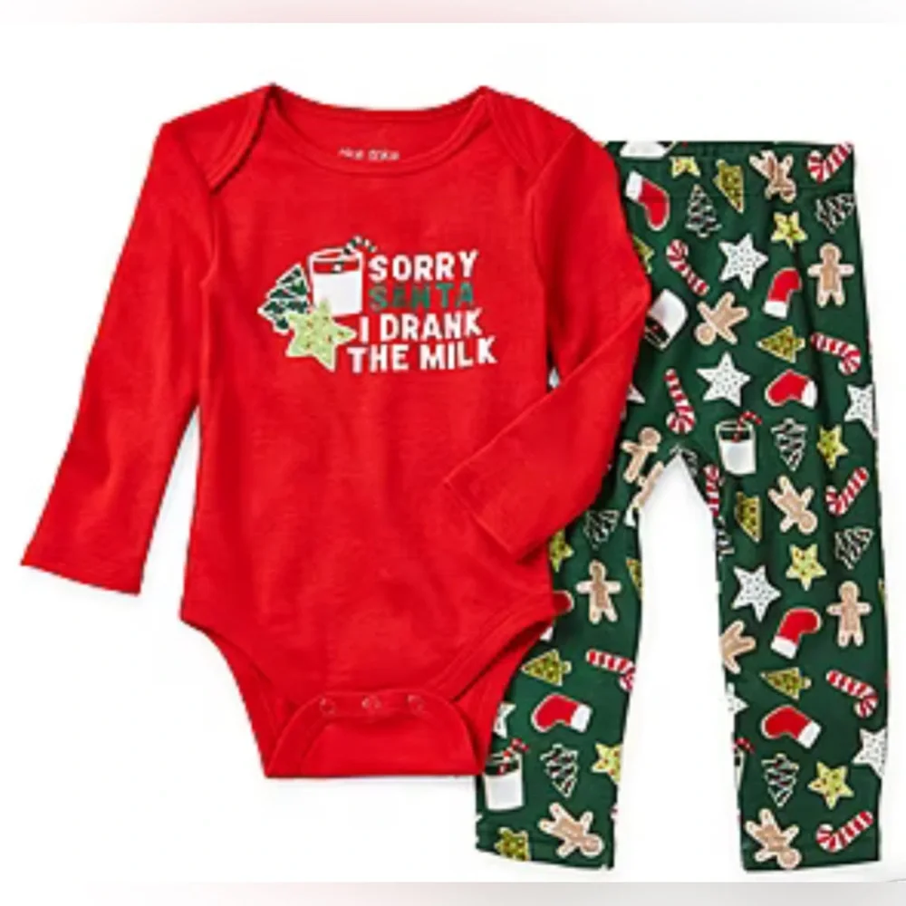 Okie Dokie Baby‎ Boys 2-pc. Bodysuit Set . NWOT